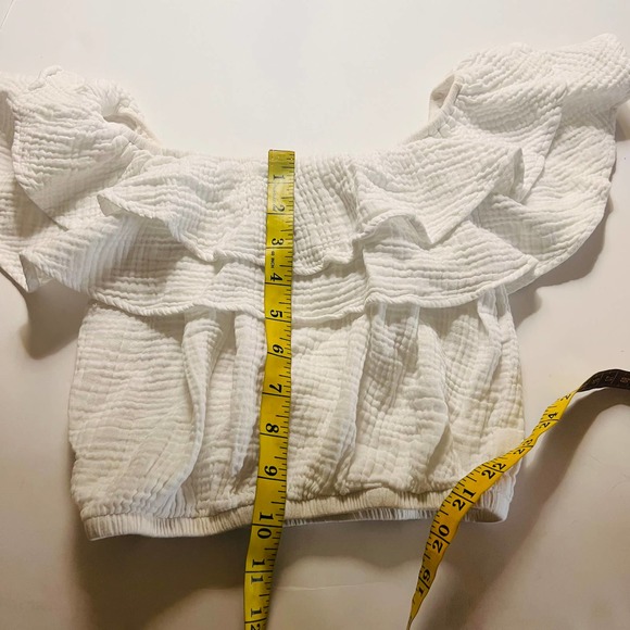 Show Me Your MuMu White Off-Shoulder Blouse - Picture 7 of 8